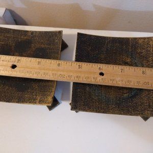 Candleholder's square metal set